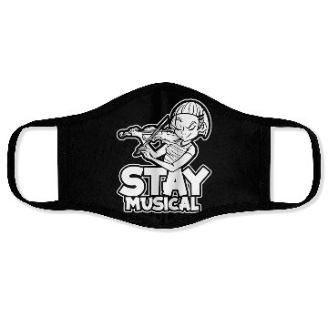 Discover Violin Violinist Musical Face Masks