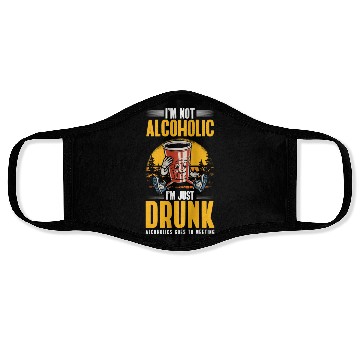 Discover Beer Drinker Fun Face Masks