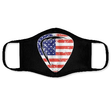 Discover 4th of July US Guitar Plectrum Face Masks