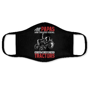 Discover Cooles Farming Father Tractor Farmer Face Masks