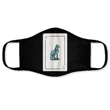 Discover Cat Playing card Cat Lovers Gift Face Masks