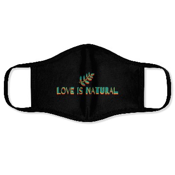 Discover love is natural Face Masks
