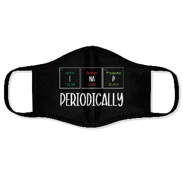 Discover Funny Napping Periodic Table I Nap Periodically Face Masks