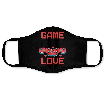 Discover Valentine's Day Gamer Playing Video Game Couples Face Masks