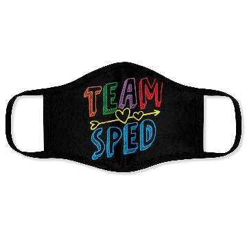 Discover Team Sped Awareness Special Education Teacher Face Masks