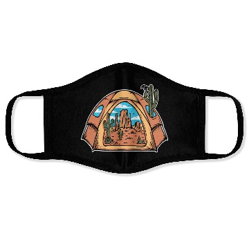 Discover CAMPING AND KAKTUS Face Masks