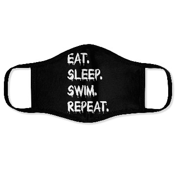 Discover Eat Sleep Swim Face Masks