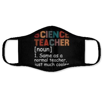 Discover Science Teacher Definition Cool Back To School Face Masks