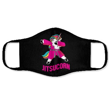Discover Jiu Jitsu Unicorn Dabbing Jitsucorn Face Masks