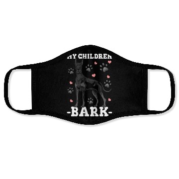 Discover Great Dane Dog Dad Mom Face Masks
