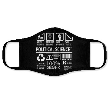 Discover Political Science Face Masks - Multitasking Job Gift