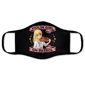 Discover Violin Violinist Girl Face Masks