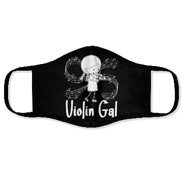 Discover Violin Violinist Girl Face Masks