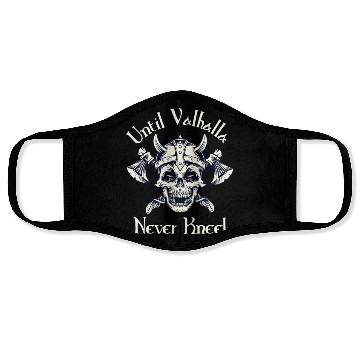 Discover Until Valhalla - Never Kneel Face Masks