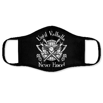 Discover Until Valhalla - Never Kneel Face Masks