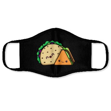 Discover Doner Taco Best Friends Pocket design Face Masks