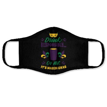 Discover Mardi Gras Carnival Beer Drinking Parade Party Face Masks