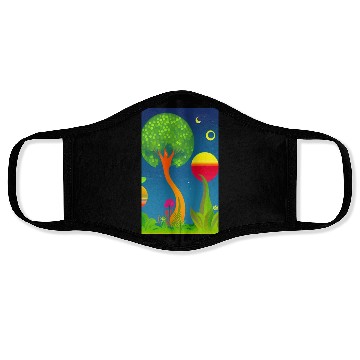 Discover Trippy Visual Dream Creative Different Art Modern Face Masks