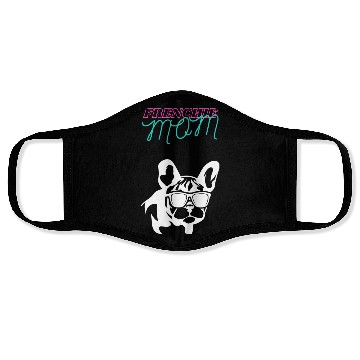 Discover Frenchie Mom Face Masks