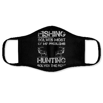 Discover Fishing Deer Hunting Solve Problems Funny Fishing Face Masks