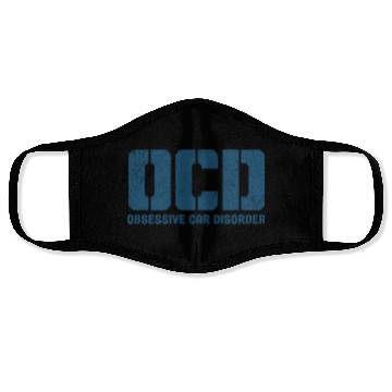 Discover OCD Obsessive Car Disorder Car Lover Face Masks