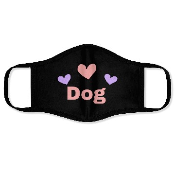 Discover Dog Love, girlfriend, boyfriend Face Masks