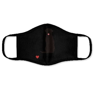Discover I love my black lab labrador Gift Lover Face Masks