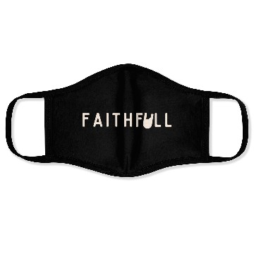 Discover Faith Full Light Lettering Graphic Face Masks