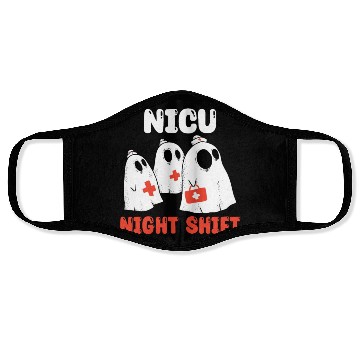 Discover NICU Night Shift Spooky Halloween Face Masks