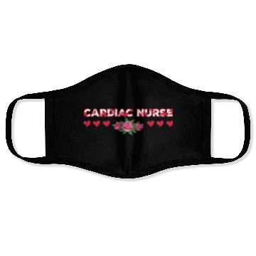 Discover Cute Cardiac Nurse Apparel Face Masks