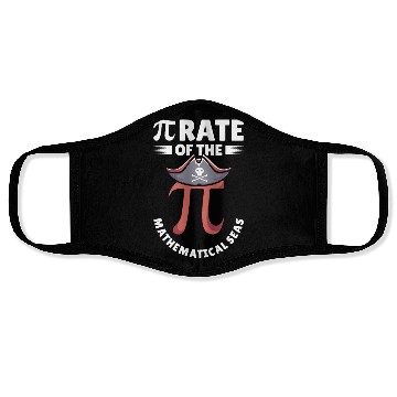 Discover Pi Day Pirate Mathematician Pi Symbol Number Math Face Masks