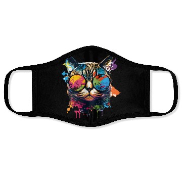 Discover Sunglass Cat Face Masks