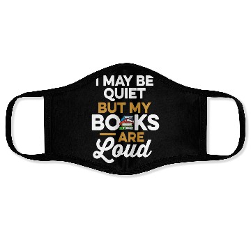 Discover Librarian Bookworm Book Nerd Reading Library Face Masks