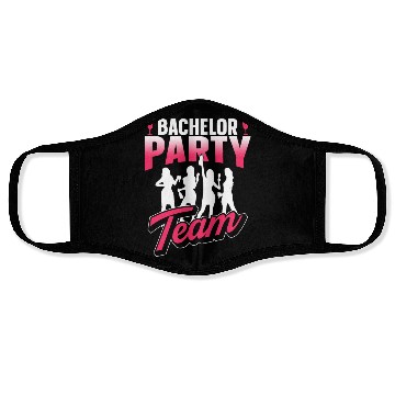 Discover Bachelor Party Team Bride Groom Face Masks