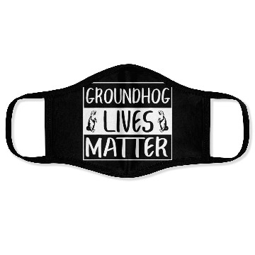 Discover Groundhog Lives Matter Funny Woodchuck Face Masks