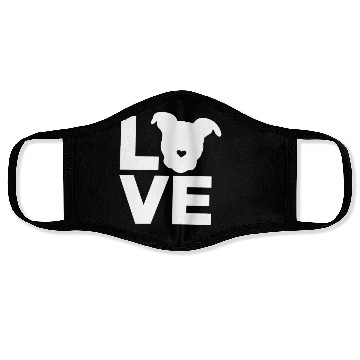Discover Love Dog Face Masks