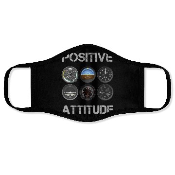 Discover Positive Attitude Pilot Face Masks