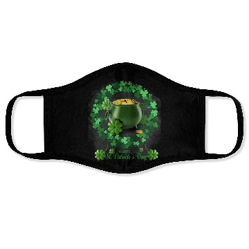 Discover Irish Shamrock St Patrick's Day Cool Face Masks