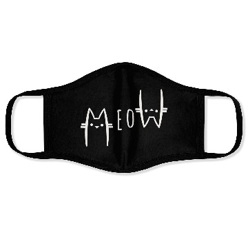 Discover Meow Face Masks for Cat Lover, Funny Cat