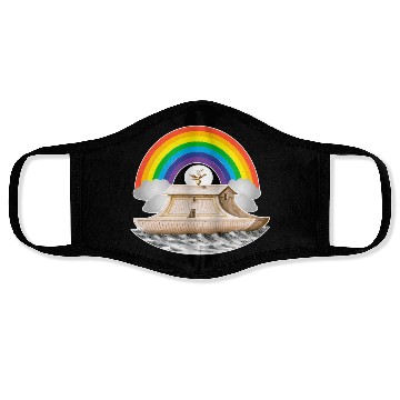 Discover Rainbow Flood Noah's Ark Face Masks