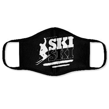 Discover Skiing Ski Instructor Skier Face Masks