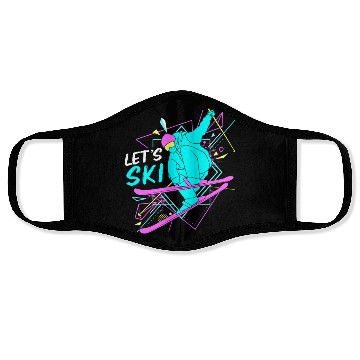Discover Retro 80s Skiing Lover Lets Ski Face Masks