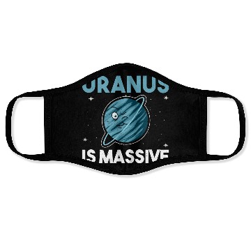 Discover Funny Uranus Planet Space Lover Face Masks