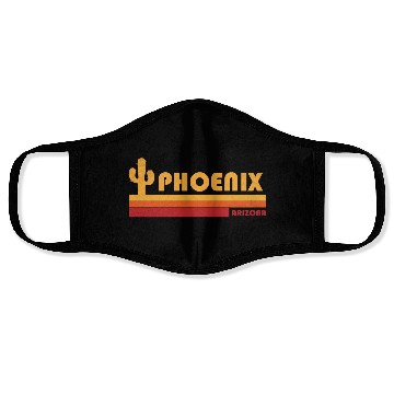 Discover Retro Phoenix Arizonna Face Masks