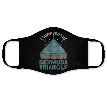 Discover I Survived The Bermuda Triangle Bermuda Triangle Face Masks