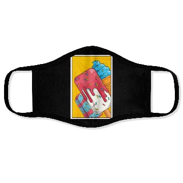 Discover Sweets Lover Foodie Pop Art Dessert Ice Cream Face Masks