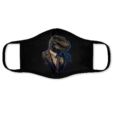 Discover T-Rex crime boss Face Masks