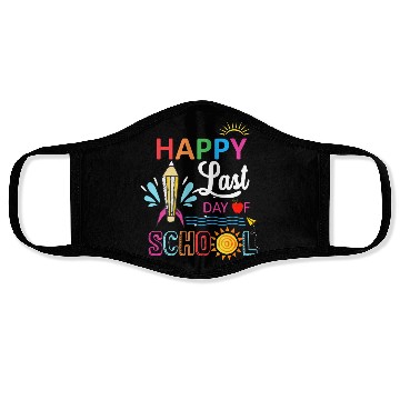Discover Happy Last Day Of School Teacher Boys Girls Kids Face Masks