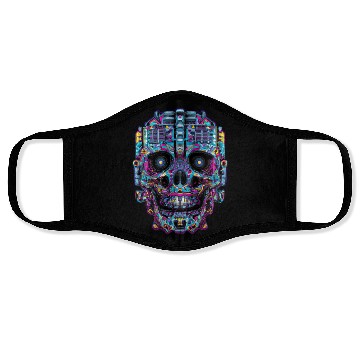 Discover Psychedelic Robot Skull Face Masks