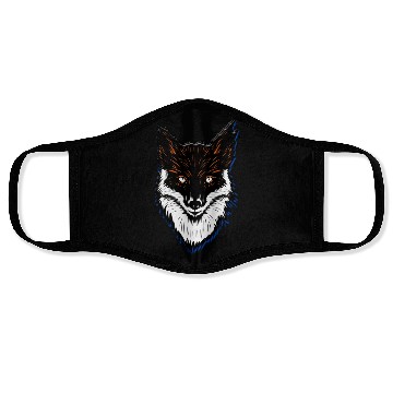 Discover Vector illustration of fox head Face Masks classique